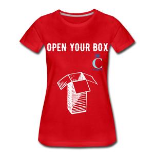 Open Your Box I C WORTH Women’s Premium T-Shirt - red