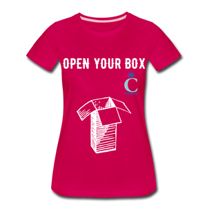 Open Your Box I C WORTH Women’s Premium T-Shirt - dark pink