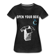 Load image into Gallery viewer, Open Your Box I C WORTH Women’s Premium T-Shirt - charcoal gray