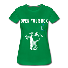 Load image into Gallery viewer, Open Your Box I C WORTH Women’s Premium T-Shirt - kelly green