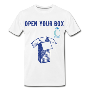 Open Your Box I C WORTH Men's Premium T-Shirt - white