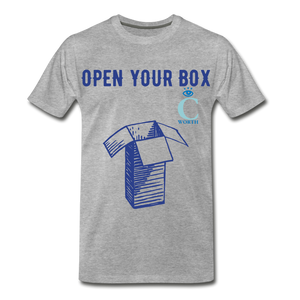 Open Your Box I C WORTH Men's Premium T-Shirt - heather gray