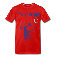 Load image into Gallery viewer, Open Your Box I C WORTH Men&#39;s Premium T-Shirt - red