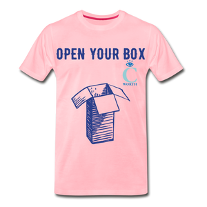 Open Your Box I C WORTH Men's Premium T-Shirt - pink