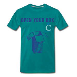 Open Your Box I C WORTH Men's Premium T-Shirt - teal