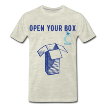Load image into Gallery viewer, Open Your Box I C WORTH Men&#39;s Premium T-Shirt - heather oatmeal