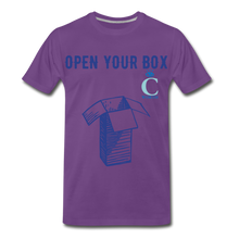 Load image into Gallery viewer, Open Your Box I C WORTH Men&#39;s Premium T-Shirt - purple