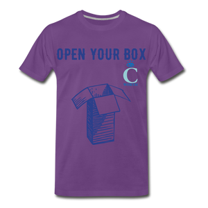 Open Your Box I C WORTH Men's Premium T-Shirt - purple