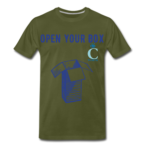 Open Your Box I C WORTH Men's Premium T-Shirt - olive green