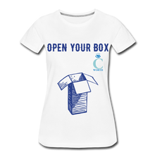 Load image into Gallery viewer, Open Your Box I C WORTH Women’s Premium T-Shirt - white