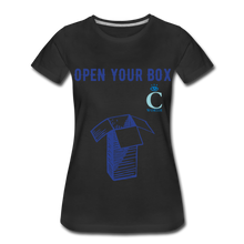 Load image into Gallery viewer, Open Your Box I C WORTH Women’s Premium T-Shirt - black