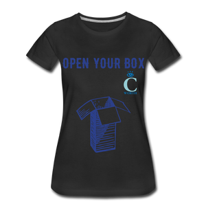 Open Your Box I C WORTH Women’s Premium T-Shirt - black