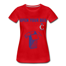 Load image into Gallery viewer, Open Your Box I C WORTH Women’s Premium T-Shirt - red