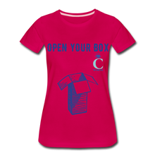 Load image into Gallery viewer, Open Your Box I C WORTH Women’s Premium T-Shirt - dark pink
