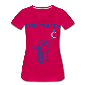 Open Your Box I C WORTH Women’s Premium T-Shirt - dark pink