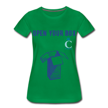Load image into Gallery viewer, Open Your Box I C WORTH Women’s Premium T-Shirt - kelly green
