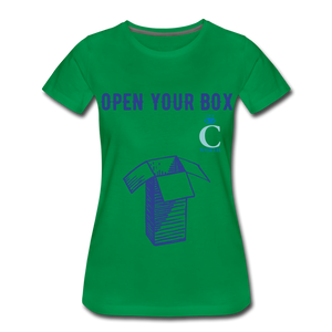 Open Your Box I C WORTH Women’s Premium T-Shirt - kelly green