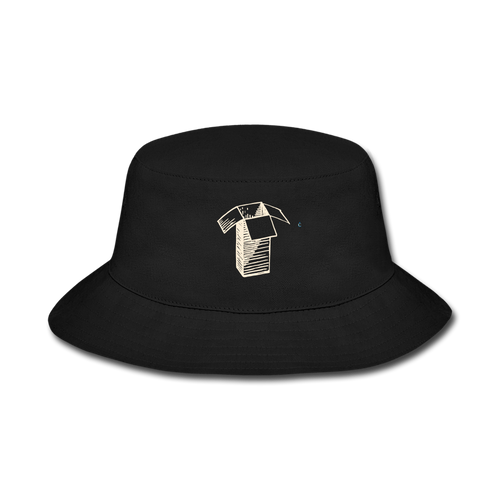 Open Your Box Bucket Hat - black