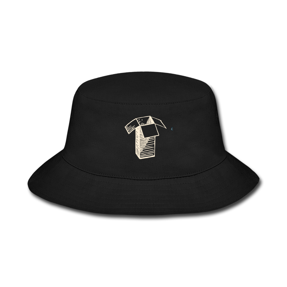 Open Your Box Bucket Hat - black