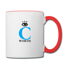 Load image into Gallery viewer, I C WORTH Coffee Mug - white/red