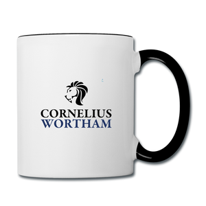 Cornelius Wortham Coffee Mug - white/black