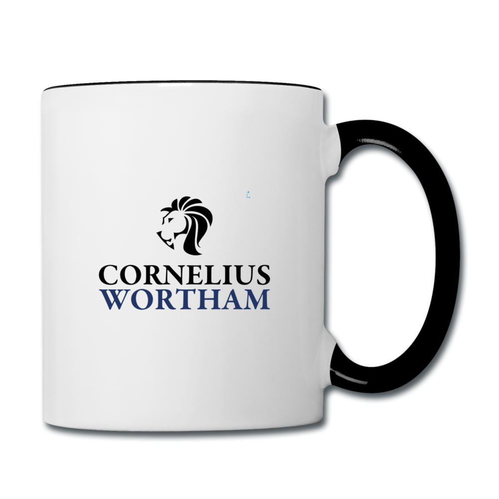 Cornelius Wortham Coffee Mug - white/black