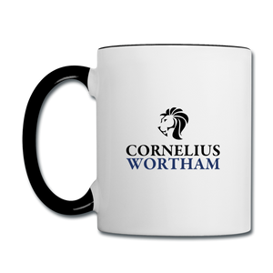 Cornelius Wortham Coffee Mug - white/black
