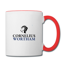 Load image into Gallery viewer, Cornelius Wortham Coffee Mug - white/red