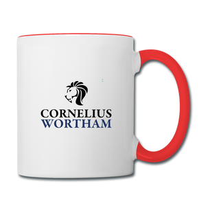Cornelius Wortham Coffee Mug - white/red