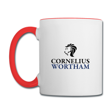 Load image into Gallery viewer, Cornelius Wortham Coffee Mug - white/red