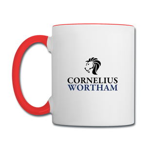 Cornelius Wortham Coffee Mug - white/red