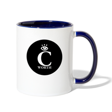 Load image into Gallery viewer, I C WORTH Coffee Mug - white/cobalt blue