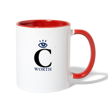 Load image into Gallery viewer, I C WORTH Coffee Mug - white/red