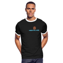 Load image into Gallery viewer, Mentalaire Men&#39;s Ringer T-Shirt - black/white