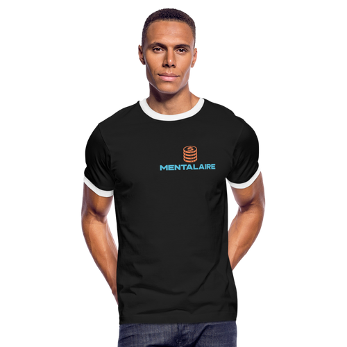 Mentalaire Men's Ringer T-Shirt - black/white