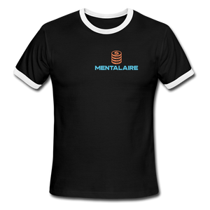 Mentalaire Men's Ringer T-Shirt - black/white
