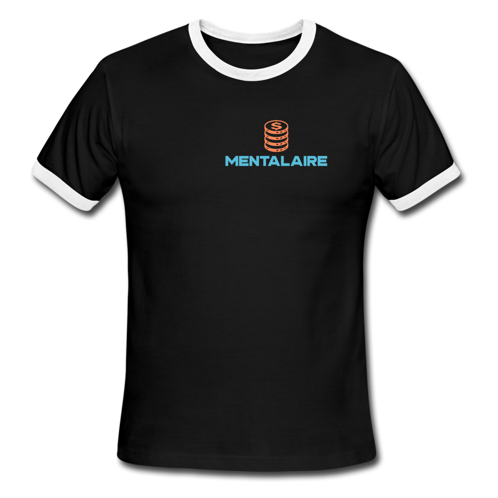 Mentalaire Men's Ringer T-Shirt - black/white