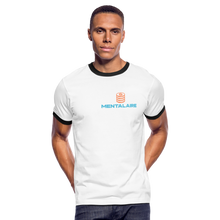 Load image into Gallery viewer, Mentalaire Men&#39;s Ringer T-Shirt - white/black