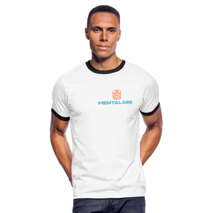 Mentalaire Men's Ringer T-Shirt - white/black