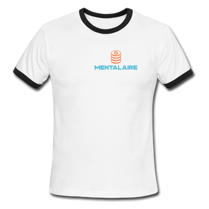 Mentalaire Men's Ringer T-Shirt - white/black