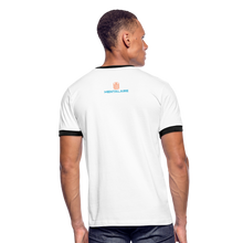 Load image into Gallery viewer, Mentalaire Men&#39;s Ringer T-Shirt - white/black