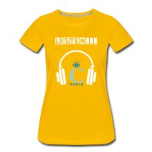 Load image into Gallery viewer, I C WORTH Women’s Premium T-Shirt - sun yellow