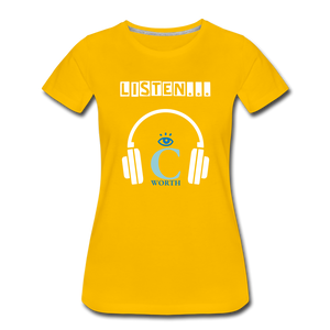 I C WORTH Women’s Premium T-Shirt - sun yellow