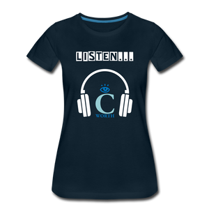 I C WORTH Women’s Premium T-Shirt - deep navy