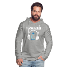 Load image into Gallery viewer, I C WORTH Unisex Lightweight Terry Hoodie - heather gray