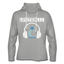 Load image into Gallery viewer, I C WORTH Unisex Lightweight Terry Hoodie - heather gray