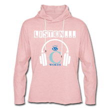 Load image into Gallery viewer, I C WORTH Unisex Lightweight Terry Hoodie - cream heather pink