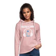 Load image into Gallery viewer, I C WORTH Unisex Lightweight Terry Hoodie - cream heather pink
