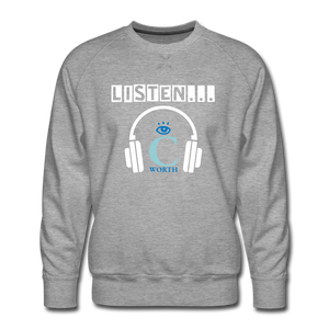 I C WORTH Men’s Premium Sweatshirt - heather grey