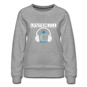 I C WORTH Women‘s Premium Hoodie - heather grey